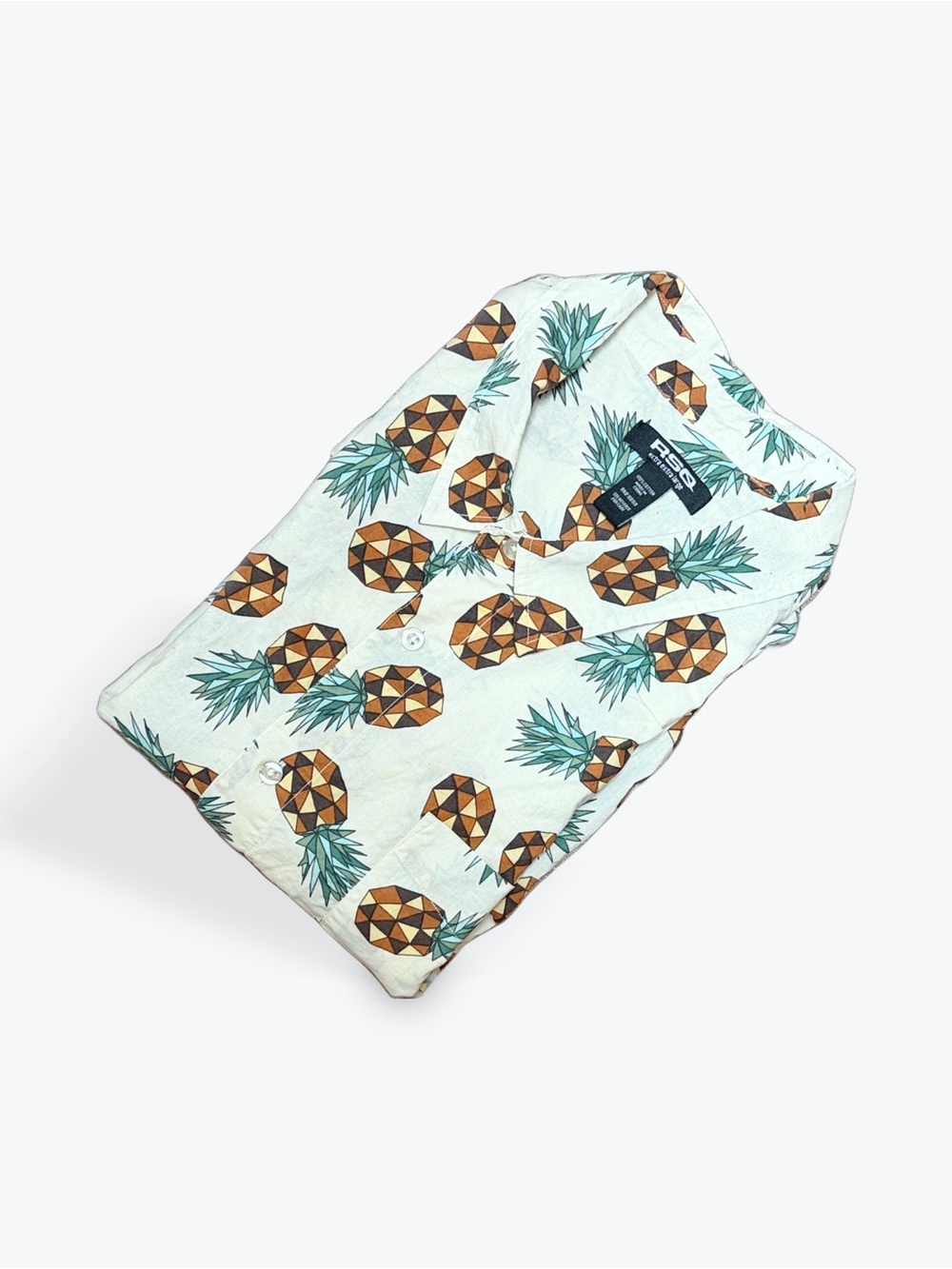 RSQ Pineapple Print Button Down Shirt